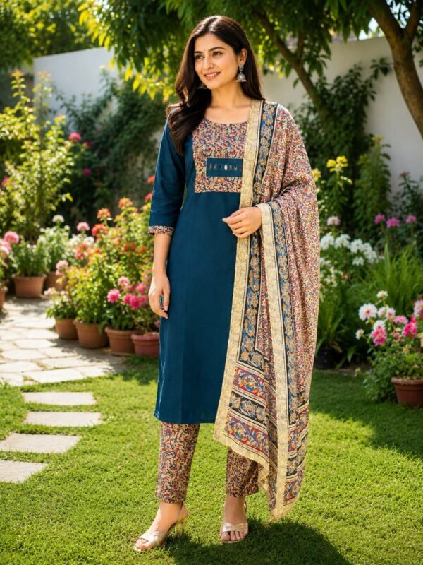 Dhabu Cotton 3 Pcs Set