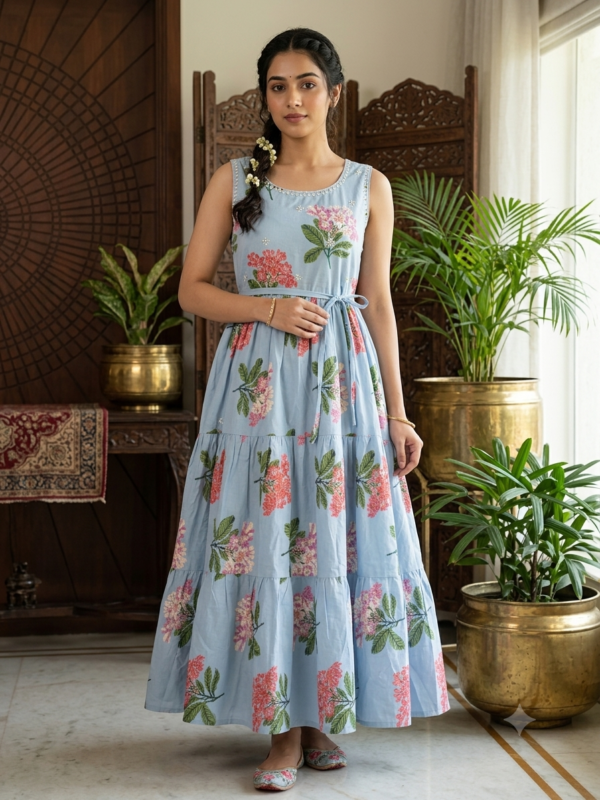 Cotton 3 tier Frock